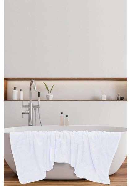 5 Li Otel Banyo Havlusu Pamuklu 70 x 150 cm Beyaz 20/2 Ring 600 gr modelleri