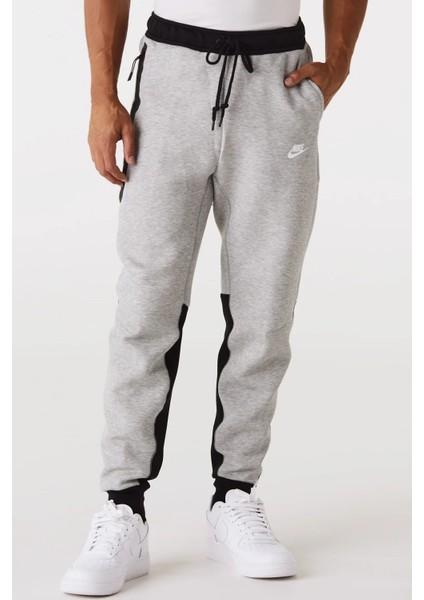 Sportwear Tech Fleece Trousers Grey Joggers Eşofman Altı Gri Siyah