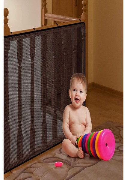 Balkon ve Merdiven Koruma Filesi - Büyük Boy, Siyah, 2.35mt x 75cm fiyatları