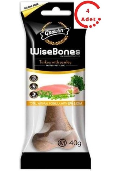 Wise Bone Köpek Ödül Kemiği Somonlu 40 gr x 4 Adet