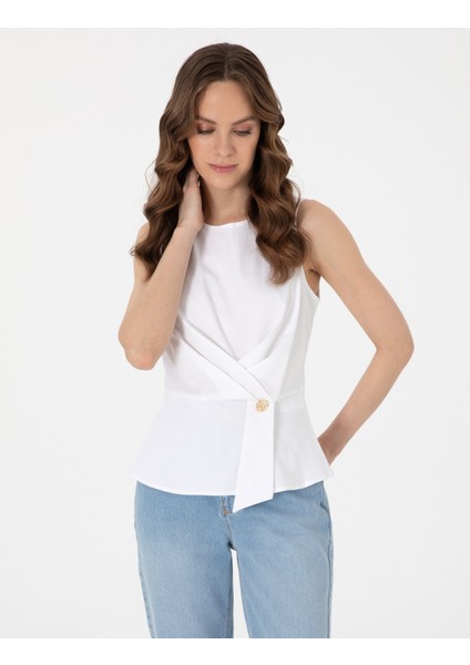 Kadın Beyaz Slim Fit Bluz 50301144-VR013 modelleri