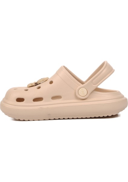 Bej Ekru Unisex Sabo Çocuk Terlik fiyatları