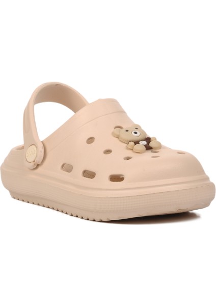 Bej Ekru Unisex Sabo Çocuk Terlik modelleri