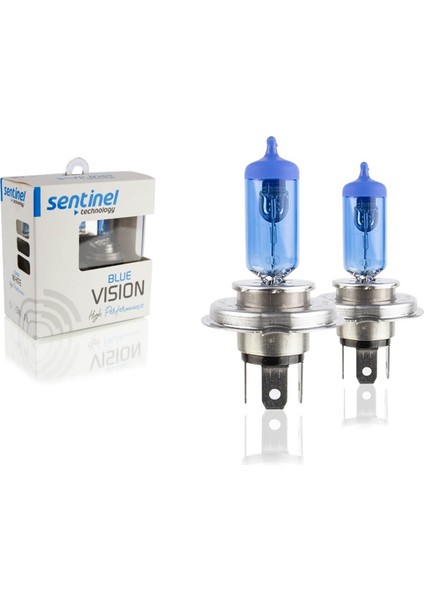 Sentinel 12V 60W/55W H4 Halojen Beyaz Işık Ampul 5000K 1450 Lumen