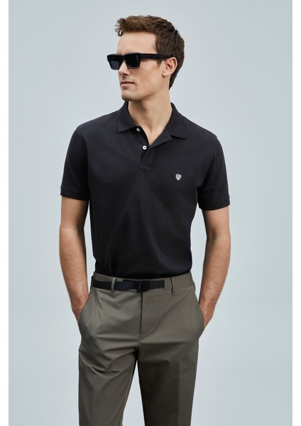 Logolu Pamuklu Comfort Fit Düğmeli Polo Yaka 2'li T Shirt Erkek T Shirt 111040206S2 fiyatları