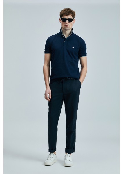 Logolu Pamuklu Comfort Fit Düğmeli Polo Yaka 2'li T Shirt Erkek T Shirt 111040206S2 indirimleri