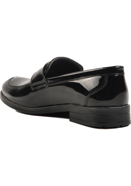 Siyah Rugan Deri Erkek Çocuk Günlük Ayakkabı fırsatları