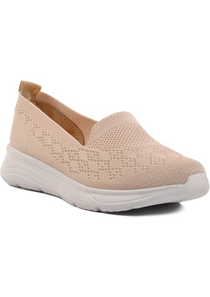 Krem Hafif Triko Kadın Casual Ayakkabı modelleri
