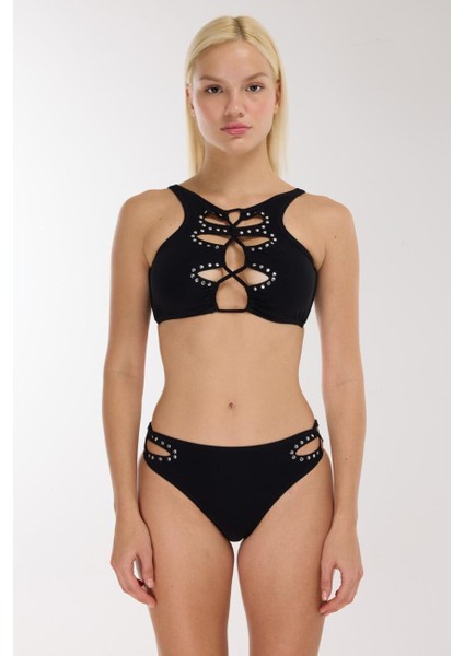 5707 Siyah Büstiyer Bikini Takımı