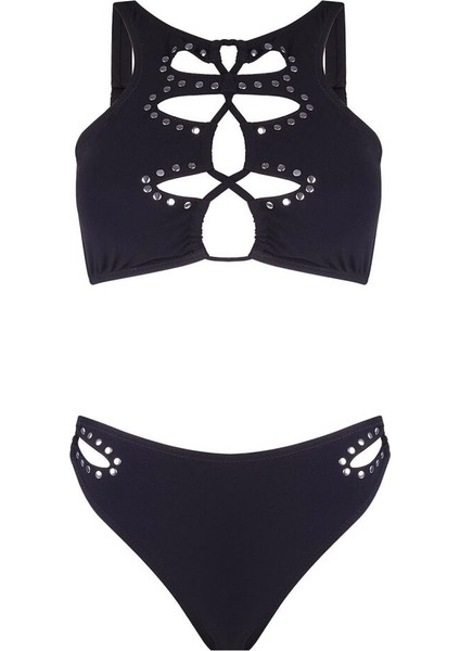 5707 Siyah Büstiyer Bikini Takımı