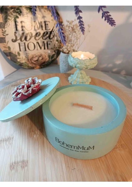 Kokulu Soya Wax Mum/ Tasarım Mum / Hediyelik Mum