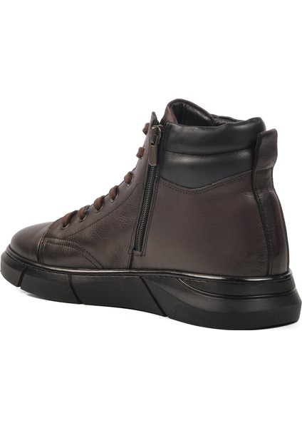 Kahve Deri Düz Erkek Bot fırsatları