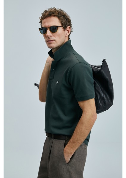 Logolu Pamuklu Comfort Fit Düğmeli Polo Yaka 2'li T Shirt Erkek T Shirt 111040206S2 fırsatları