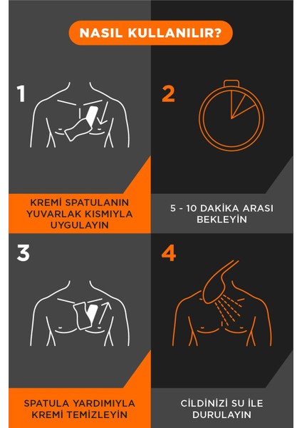 Men Hassas Ciltler İçin Tüy Dökücü Krem 200 ml 3 Adet