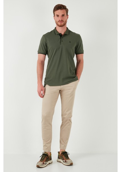 Pamuklu Slim Fit Şerit Detaylı Düğmeli Polo Yaka 3'lü T Shirt Erkek T Shirt 5902118S3 indirimleri