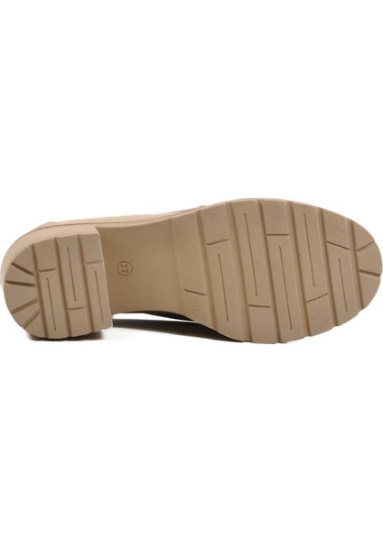Bej Topuklu Kadın Casual Ayakkabı indirimleri