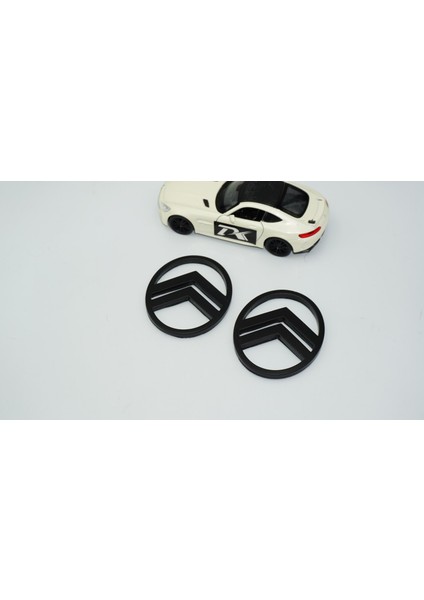 Citroen C3 C4 C5 C6 Mat Siyah Abs Yan Kanatlar Logo Arma Seti
