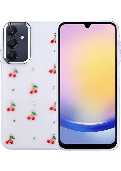 Samsung Galaxy A25 Kılıf Kutup Figürlü Kiraz + Ekran Koruyucu