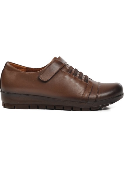 Ceviz Kahve Kadın Düz Rahat Günlük Ayakkabı