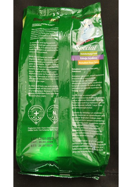 Special Kabuksuz Muhabbet Kuşu Yemi 500Gr modelleri