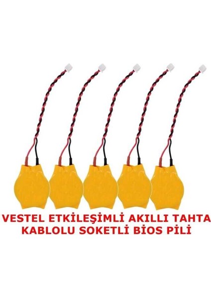 Vestel Etkileşimli Akıllı Tahta Kablolu Soketli Bios Pili 5 Adet