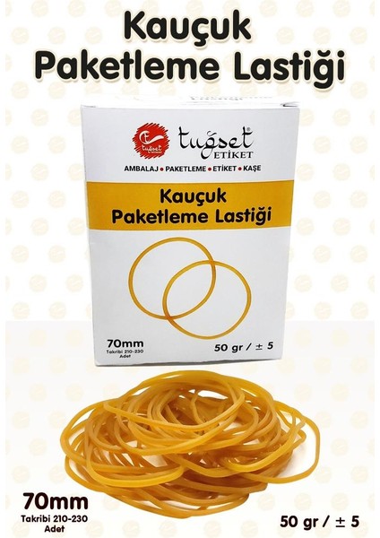 Kauçuk Paketleme Lastiği Paket Lastiği 50 gr 70 mm -T1201