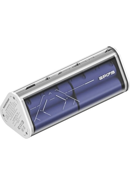 170W - Yüksek Güçlü ve Şeffaf Tasarımlı Gan Powerbank - Beyaz