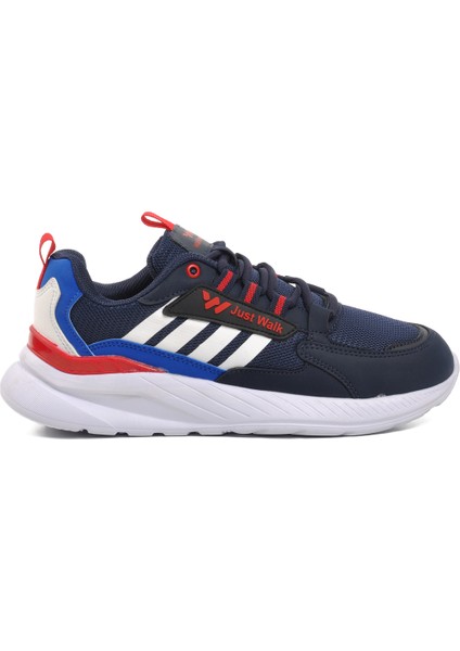Lacivert Beyaz Kırmızı Kadın Spor Ayakkabı Sneaker