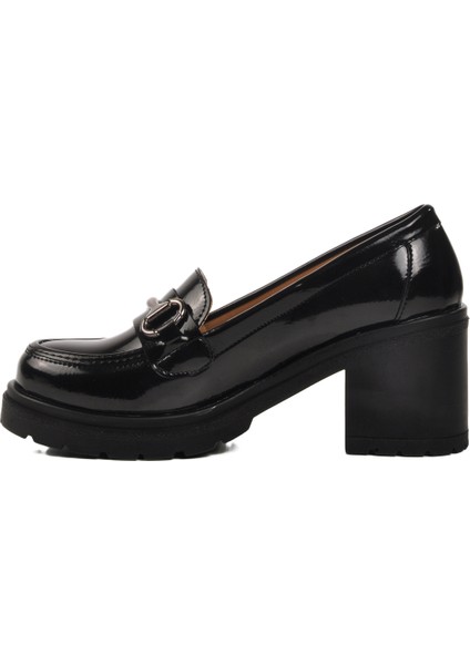 Siyah Rugan Topuklu Kadın Casual Ayakkabı fiyatları