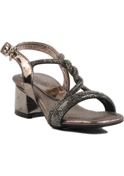 Platin Taşlı Kız Çocuk Sandalet modelleri