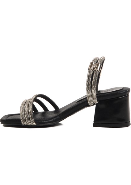 Siyah Taşlı Kız Çocuk Sandalet fiyatları