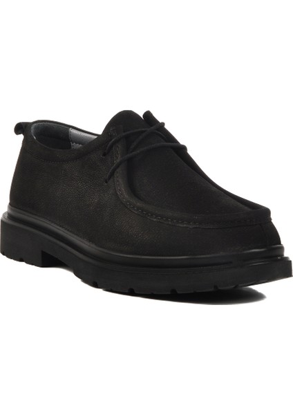 Siyah Nubuk Deri Erkek Casual Ayakkabı modelleri