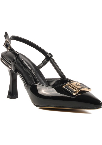 Siyah Ince Topuklu Kadın Abiye Ayakkabı modelleri