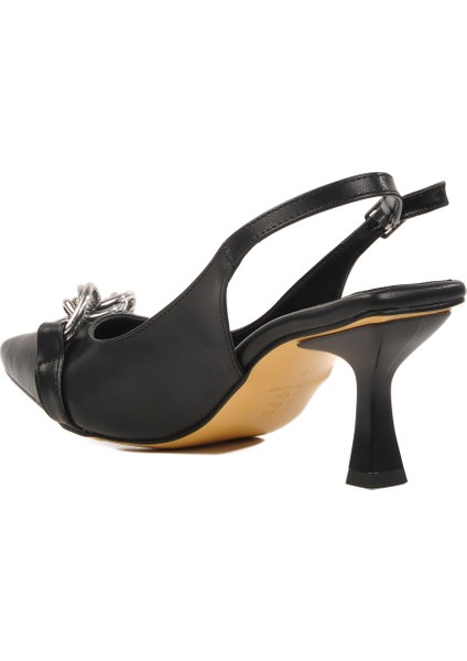Siyah Ince Topuklu Kadın Abiye Ayakkabı fırsatları