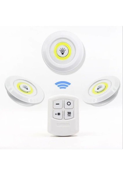 Uzaktan Kumandalı 3 Lü Spot LED Lamba