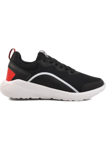 Siyah Beyaz Fileli Hafif Unisex Spor Ayakkabı