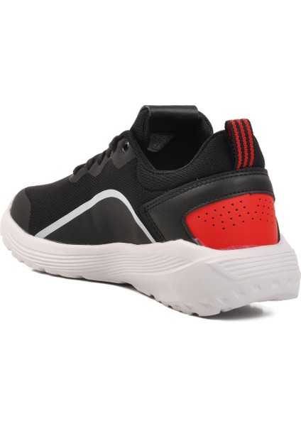 Siyah Beyaz Fileli Hafif Unisex Spor Ayakkabı