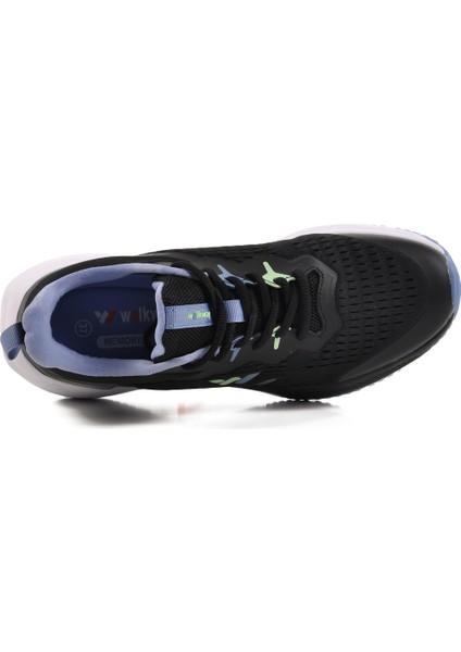 Siyah Memory Foam Hafif Hava Alabilen Unisex Spor Ayakkabı