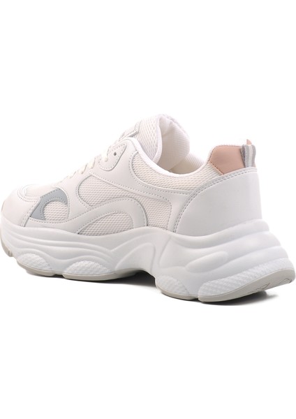 Beyaz Mavi Fileli Kadın Spor Ayakkabı Sneaker fırsatları