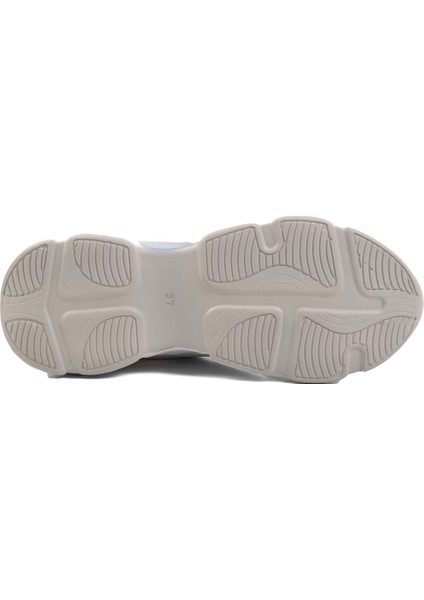 Beyaz Mavi Fileli Kadın Spor Ayakkabı Sneaker indirimleri