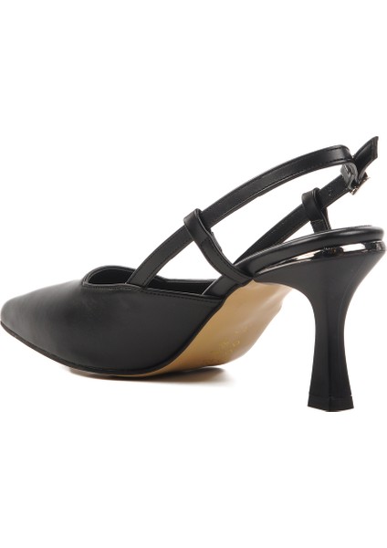 Siyah Ince Topuklu Kadın Abiye Ayakkabı fırsatları