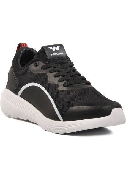 Siyah Beyaz Fileli Hafif Erkek Spor Ayakkabı modelleri