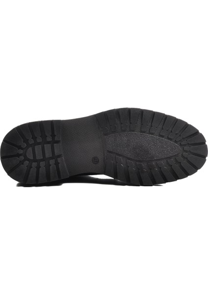 Siyah Nubuk Deri Düz Erkek Bot indirimleri