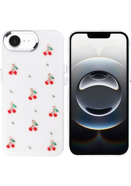 Apple iPhone 16E Kılıf Kutup Figürlü Kiraz