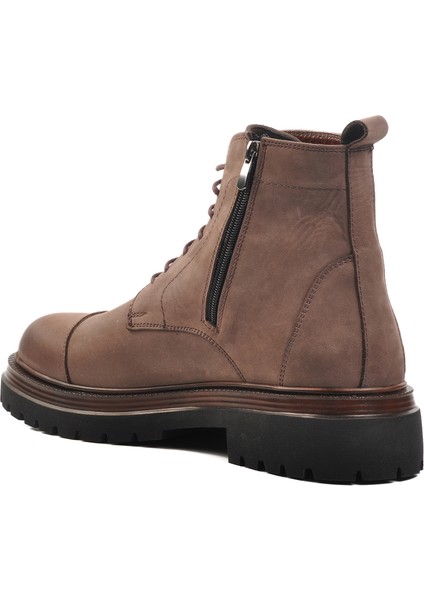 Vizon Nubuk Deri Düz Erkek Bot fırsatları