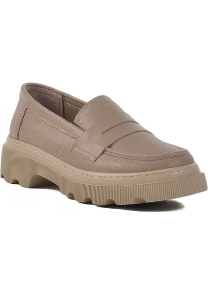 Vizon Deri Kadın Casual Ayakkabı modelleri