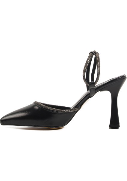 Siyah Ince Topuklu Kadın Abiye Ayakkabı fiyatları