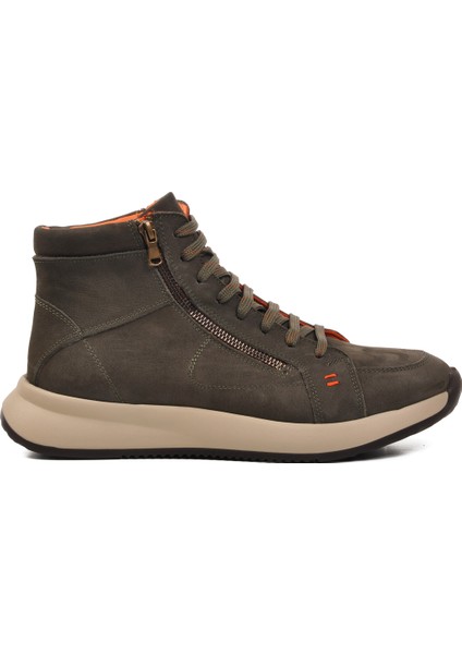 Antrasit Nubuk Hakiki Deri Sneaker Erkek Bot