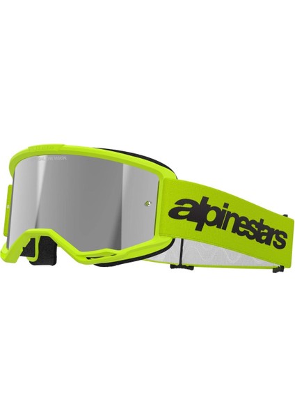 Vision 3 Wordmark Goggle Kross Gözlüğü Sarı Gümüş