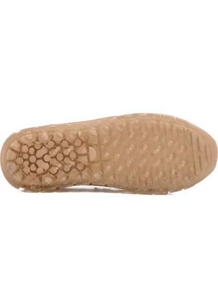 Bej Deri Anatomik Kadın Günlük Rahat Ayakkabı indirimleri